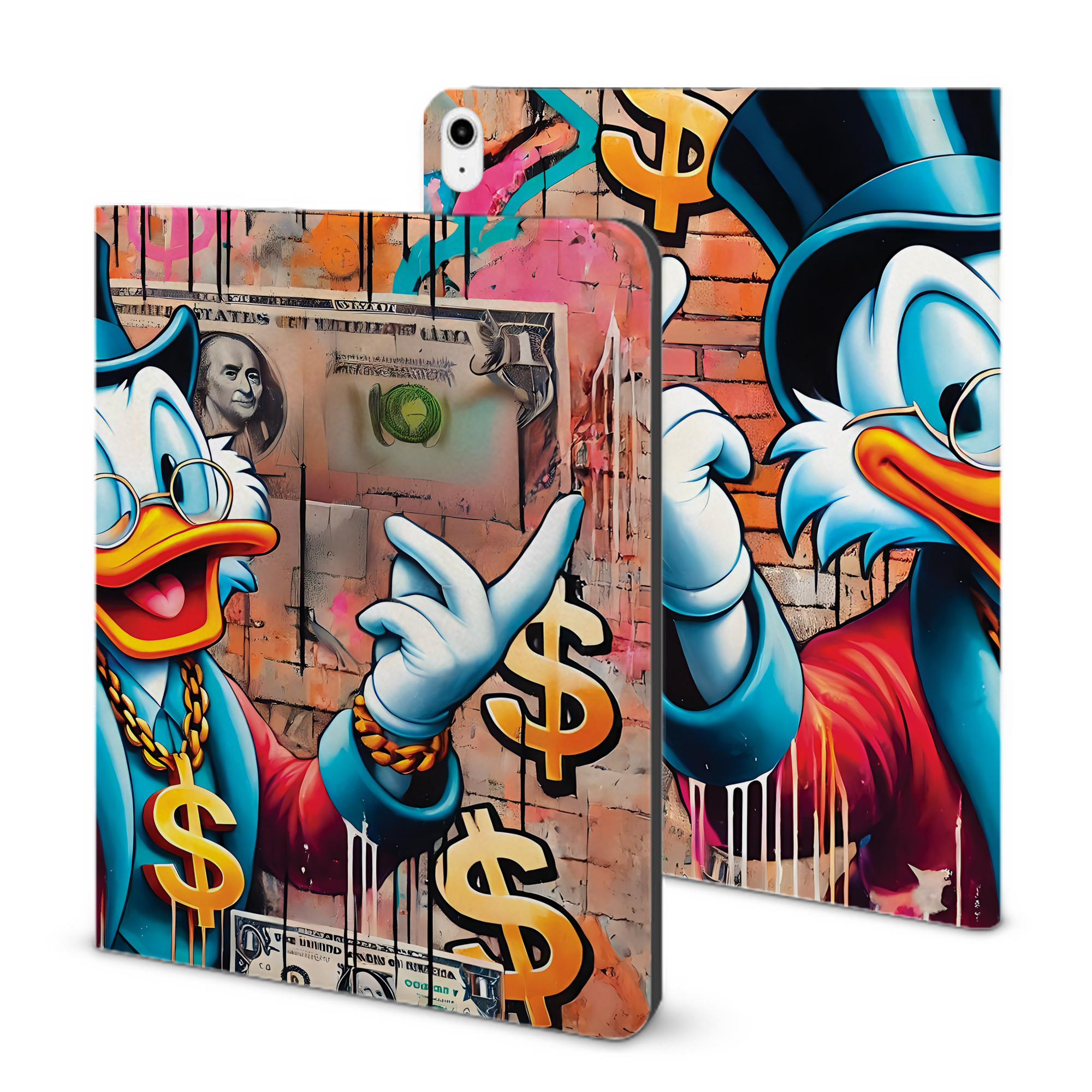 （画像用） ミッキーマウス Mickey Mouse IPadケース ペンホルダー付き ブックスタイルデザイン